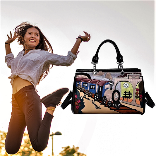 Borsa "Treno Colorato" Una Esplosione di Colori