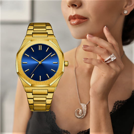 Orologio "Diamond Gold" Ispirato dallo Stile Senza Tempo