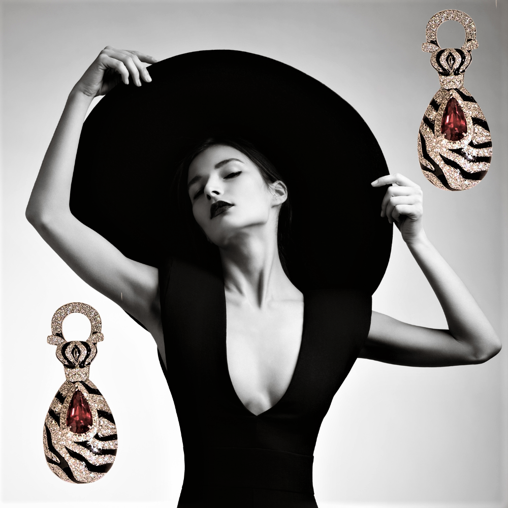 El set "Zebra Regale" corona tu elegancia