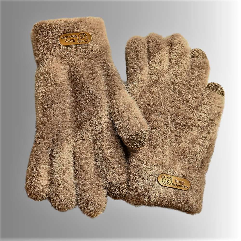 Guantes de piel sintética con pantalla táctil