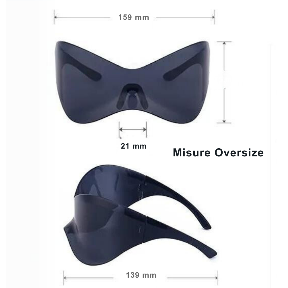 Gafas de sol "Full Frame Air" de estilo punk y de lujo