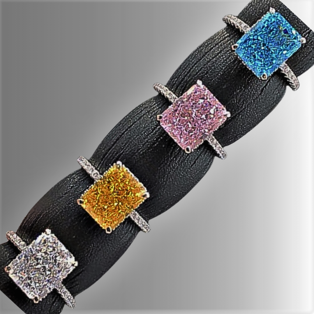 Solitario "Radiant Splendor" con diamante sintético