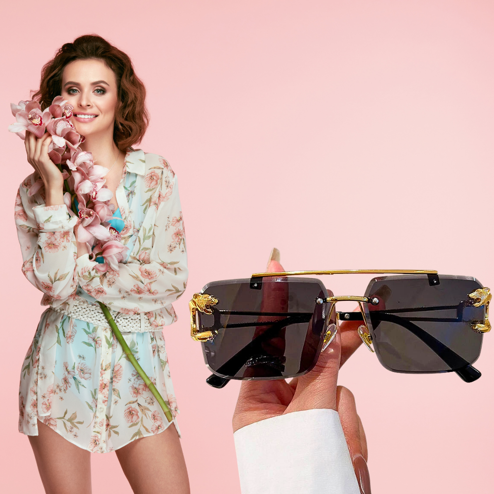 Gafas de sol de moda con lentes degradadas