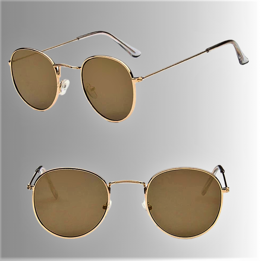 Gafas de sol "Pilot" Elegancia y color en metal