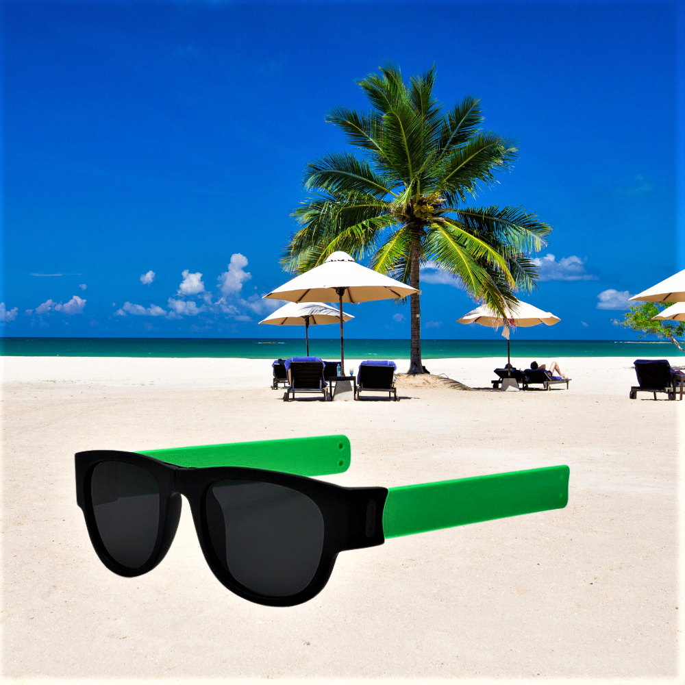 Gafas de sol polarizadas y plegables en la muñeca