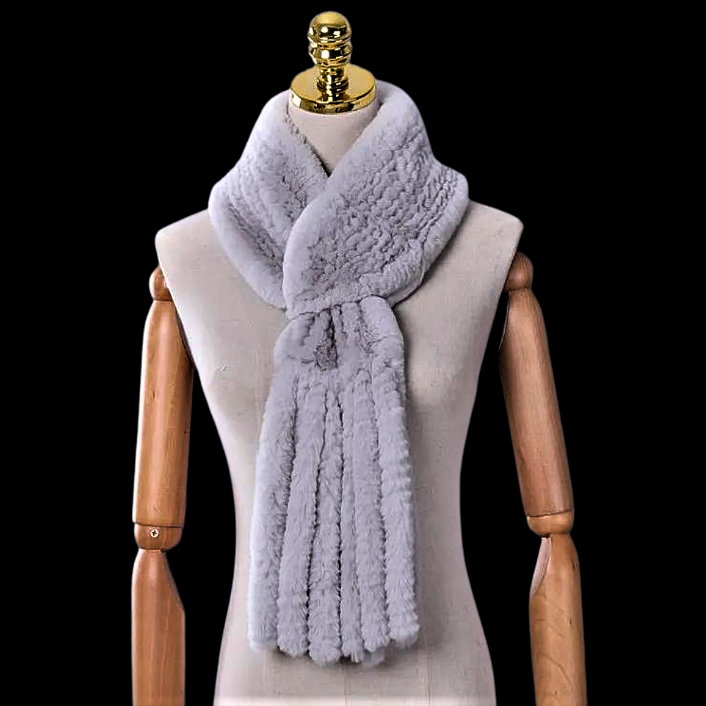 "Wallet" Scarf in Real Lapin Fur