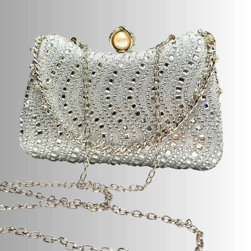 Borsetta da Sera "Dual Glam" con Cristalli e Strass