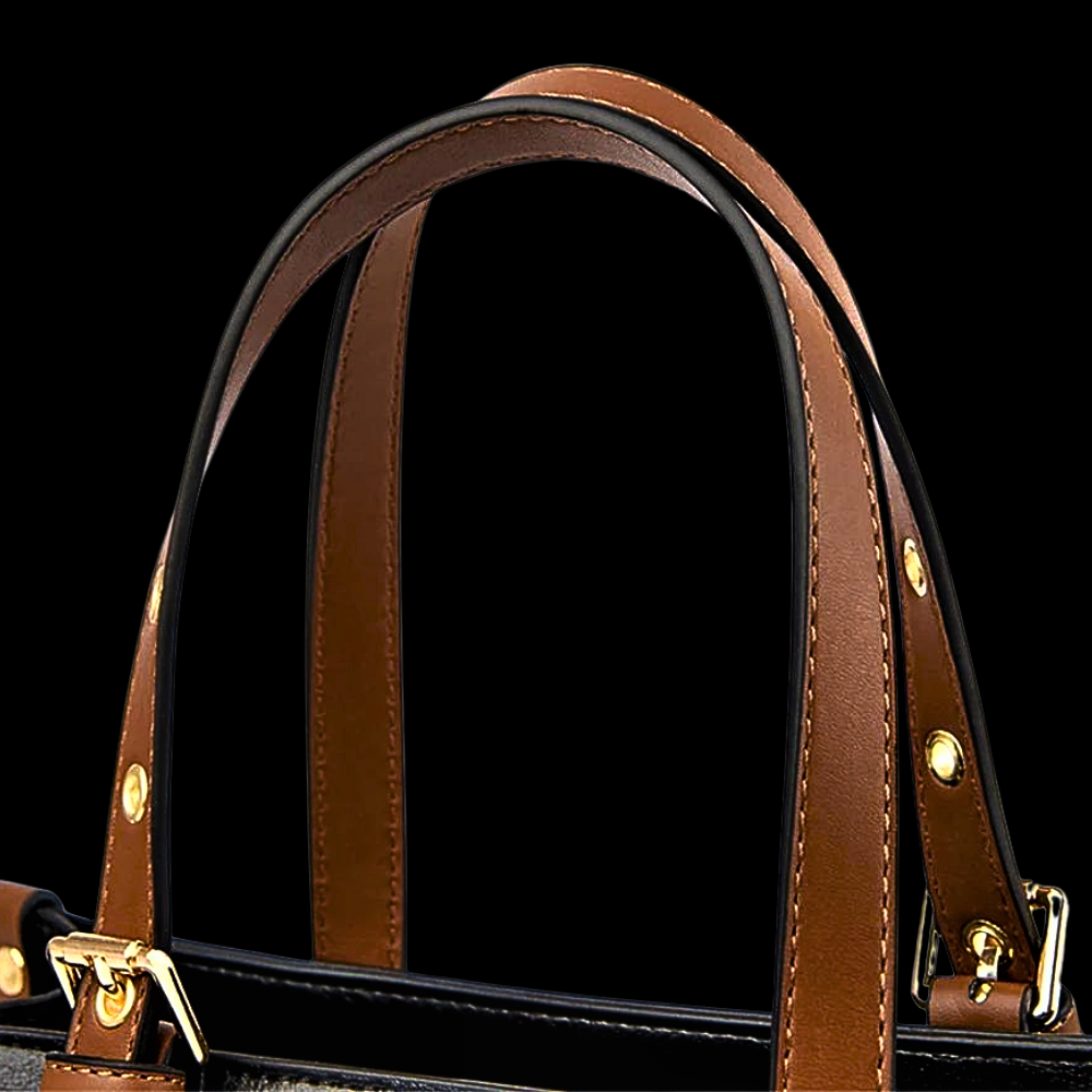 Bolso de piel de vacuno de 3 capas