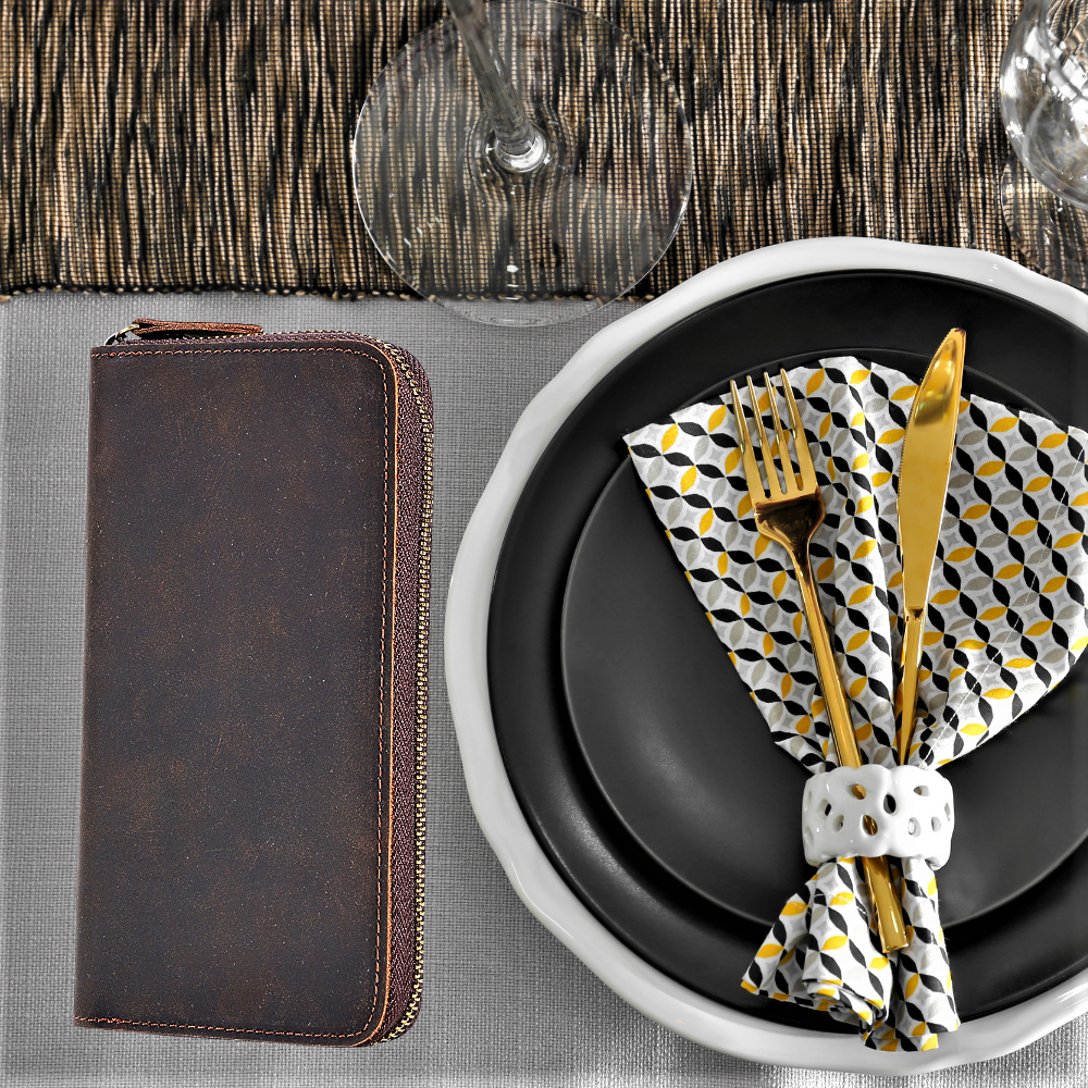 Cartera de piel de becerro Combinación de elegancia y practicidad
