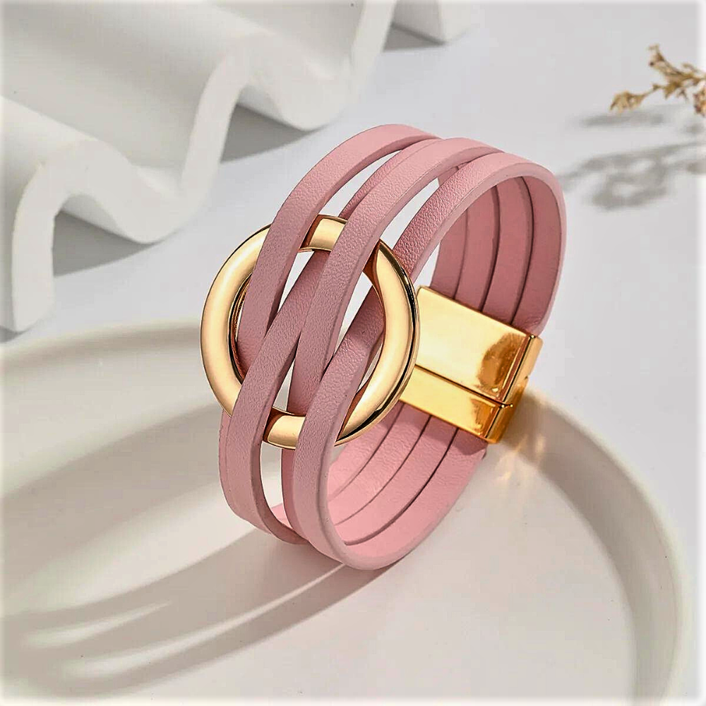 Pulsera de piel de vaca auténtica Modernidad y sostenibilidad se unen