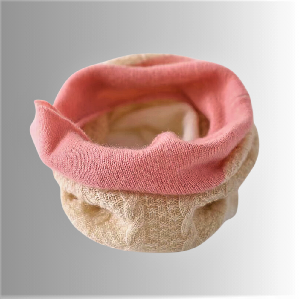 100% Pure Cashmere Neck Warmer: Luxury with a Touch of Originality