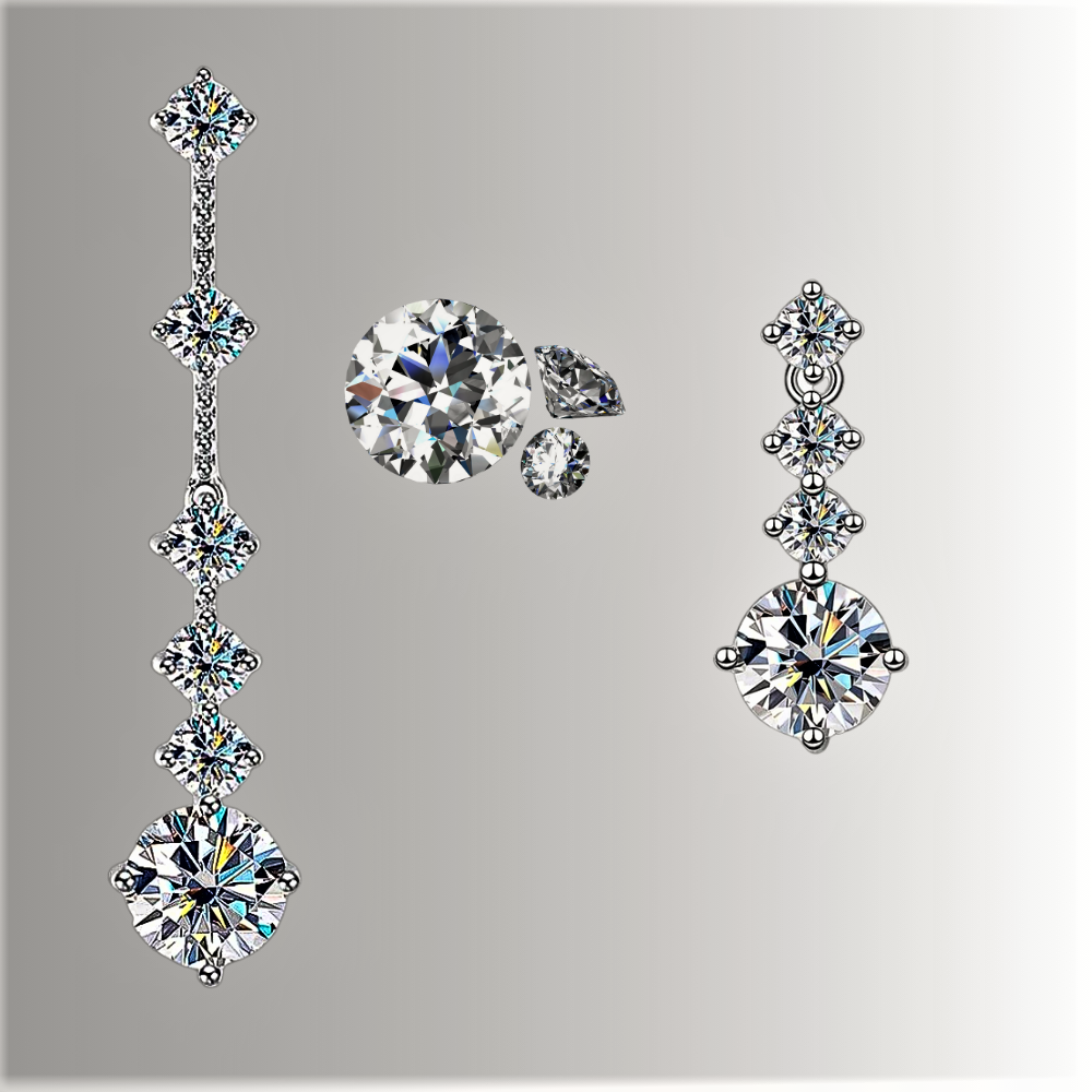 "Cascata di Luce" Orecchini dall'Eleganza Straripante