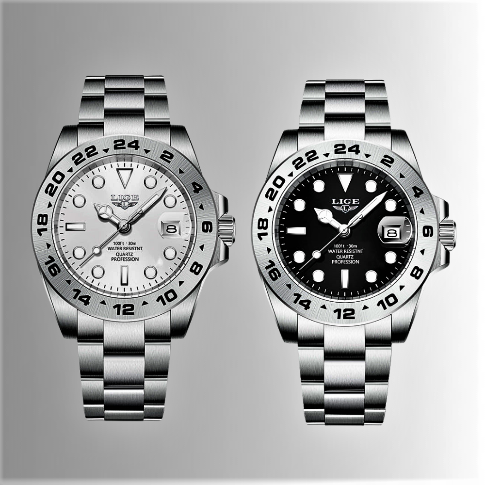 Reloj LIGE Elegance inspirado en el icónico Rolex Explorer II