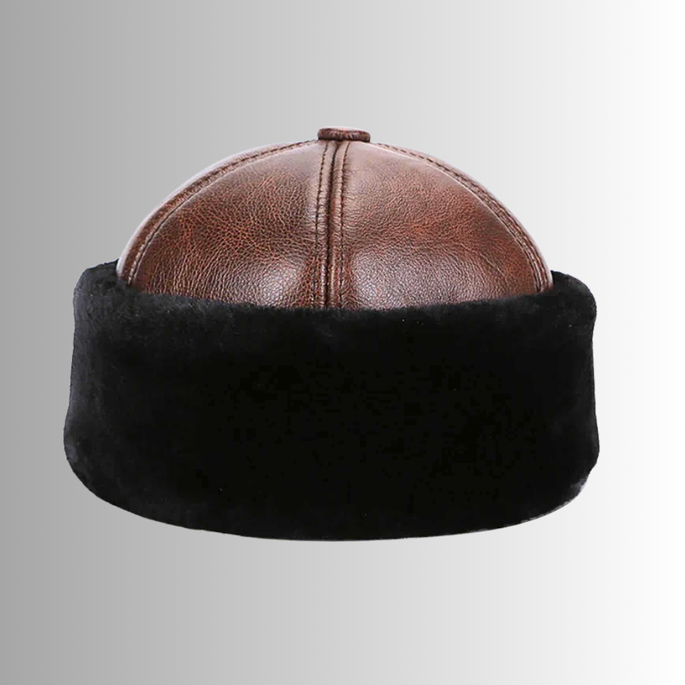 Cappello Bomber in Fiore di Pelle di Vitellino