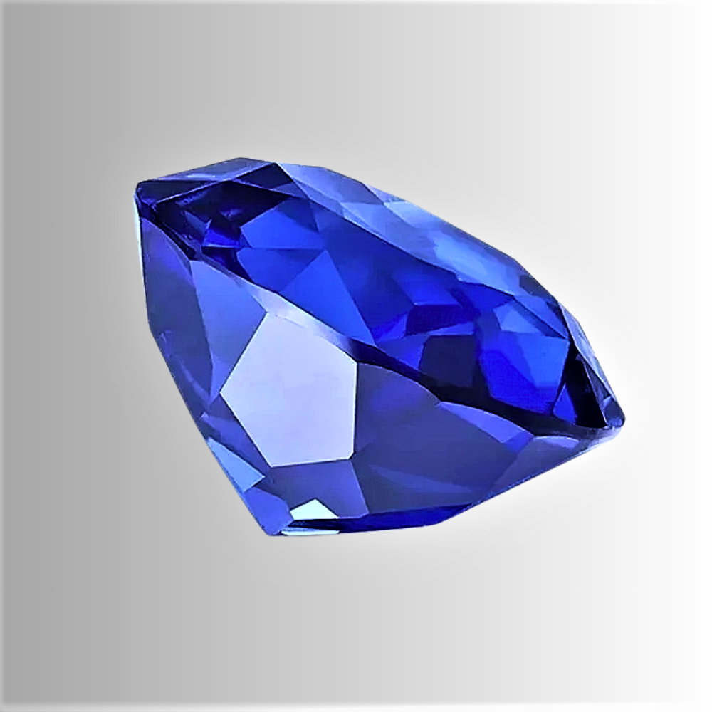 Zaffiro Royal Blue Lab Grown Taglio Brillante Certificato