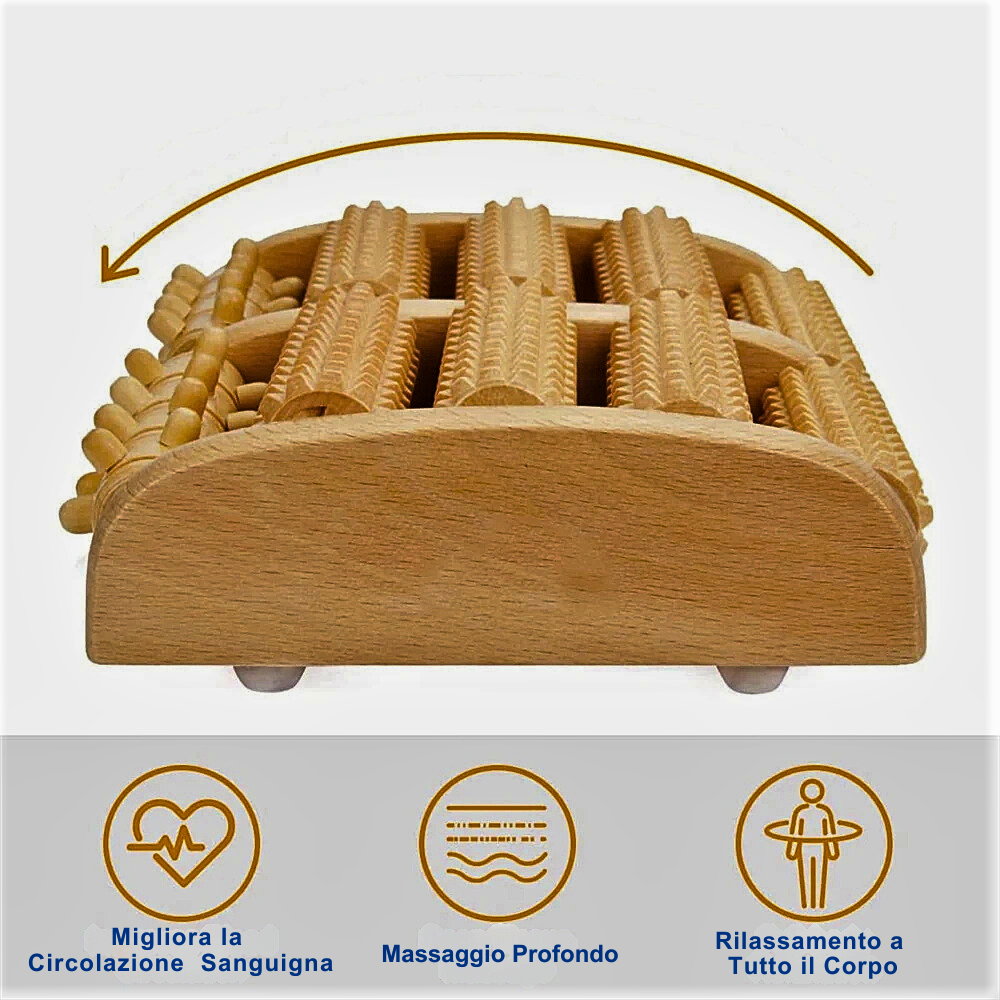 Rullo Massaggiatore per Riflessologia Plantare e Benessere del Corpo