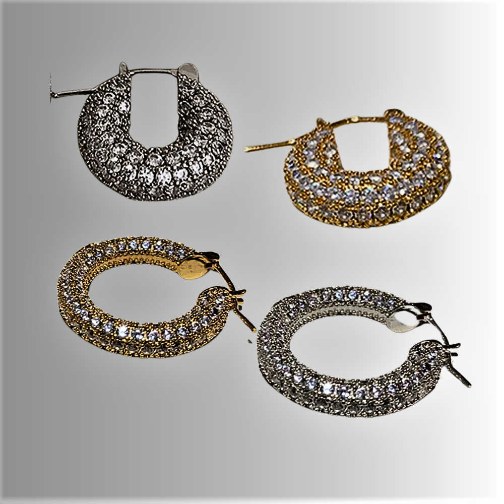 "Raggi Lucenti" - Pendientes de aro de la colección Eleganza