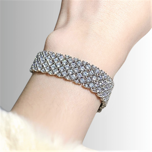 Bracciale a Fascia con Brillanti Coltivati