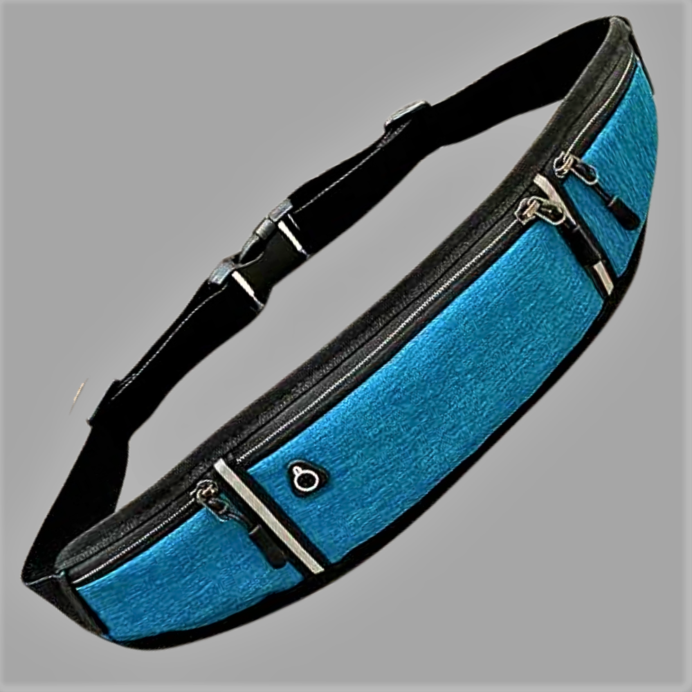 Sports Bum Bag with Fluorescent Stripes Safety and Visibility
