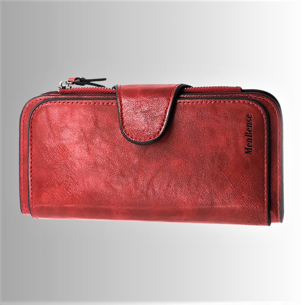 Portafoglio Lungo in Similpelle Grezza