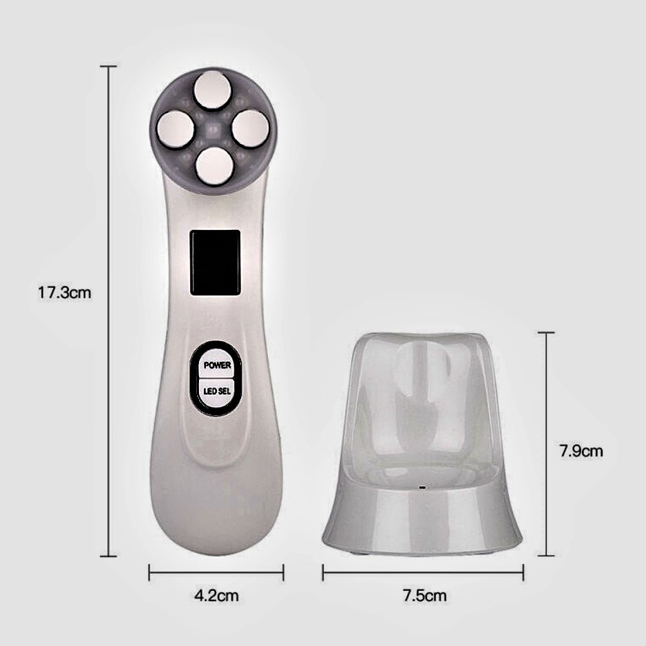 Dispositivo de belleza multifuncional de alta tecnología: EMS, electroporación, radiofrecuencia RF y LED fotónico