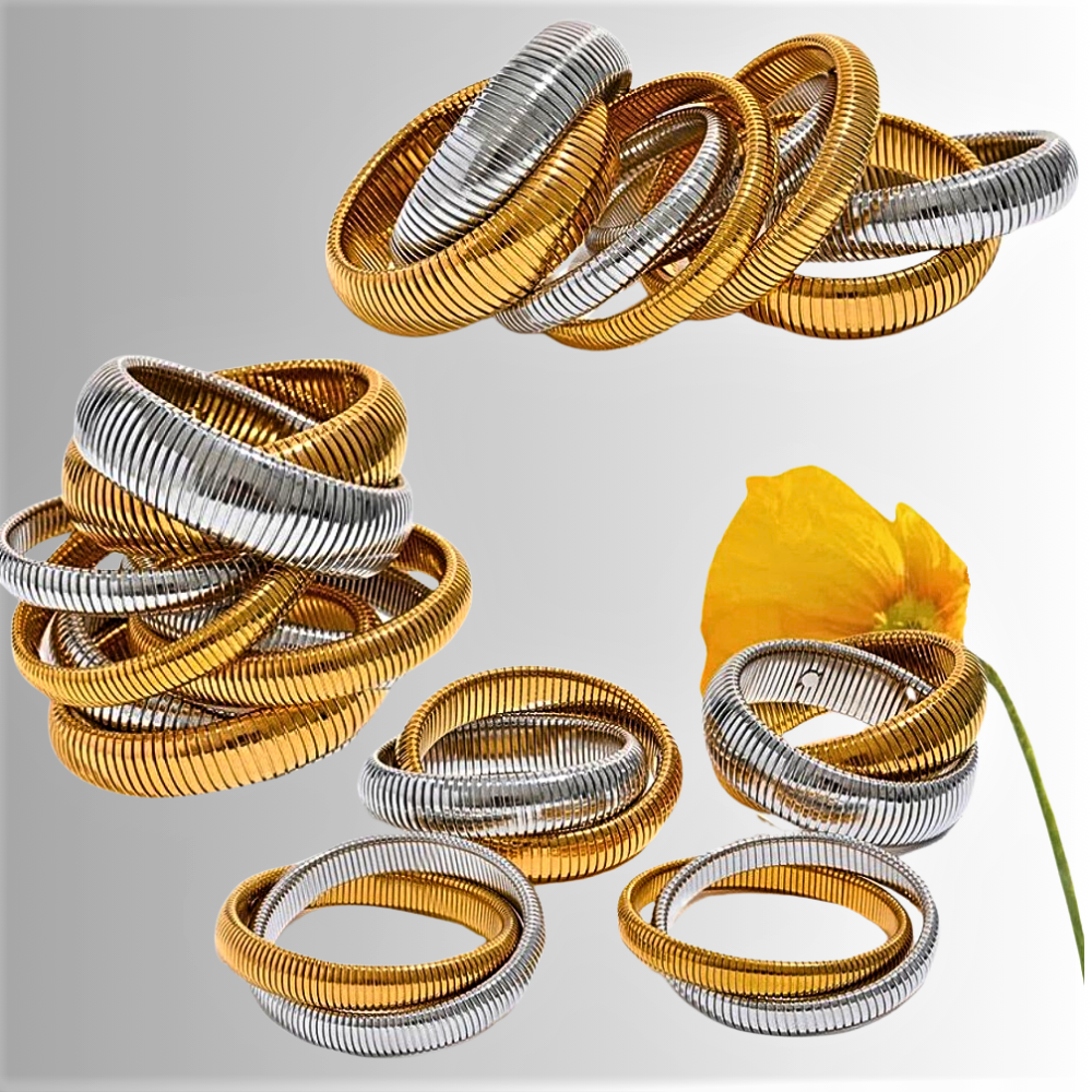 Pulsera doble "Canna del Gas": un homenaje al diseño de Bulgari