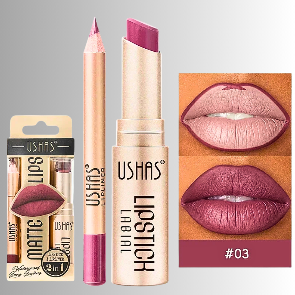 Set Rossetto & Matita per labbra – Eleganza Senza Tempo, Comfort Assoluto