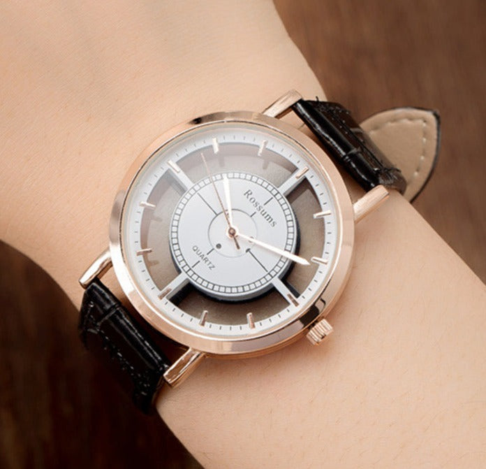 Reloj de cuarzo transparente "Charme Vintage"