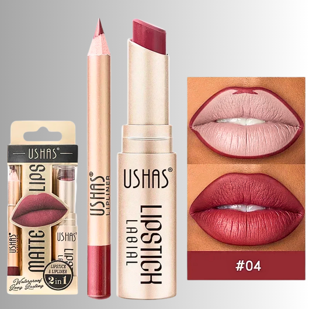 Set Rossetto & Matita per labbra – Eleganza Senza Tempo, Comfort Assoluto