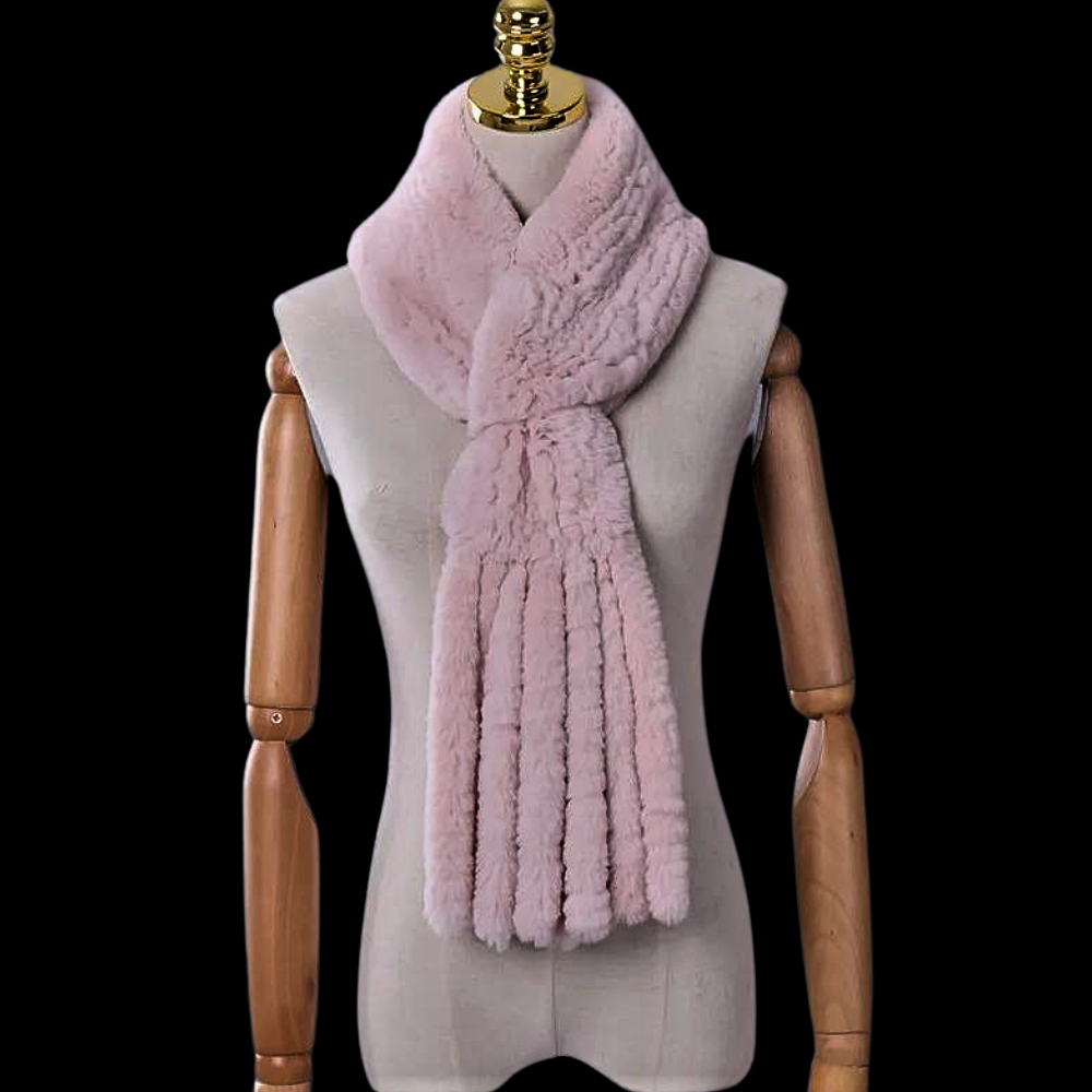 "Wallet" Scarf in Real Lapin Fur