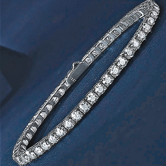 Pulseras de tenis de moissanita: lujo de luminosidad infinita
