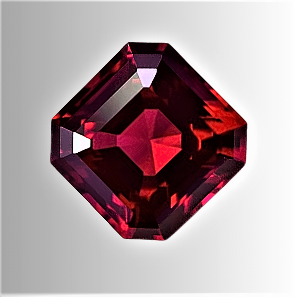 Rubino Lab Grown Taglio Asscher Certificato