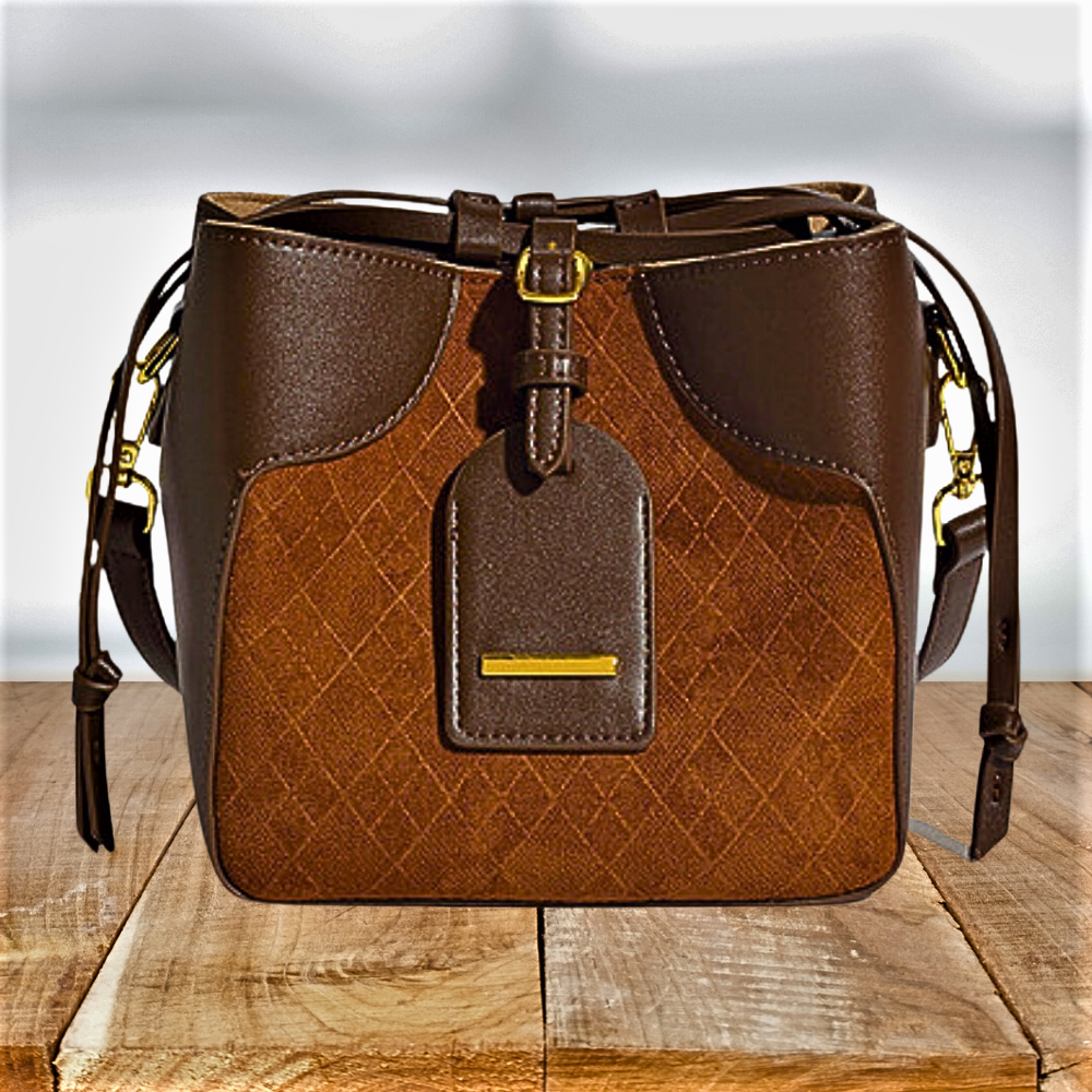 Bolso elegante de dos tonos, estilo y capacidad en un solo accesorio