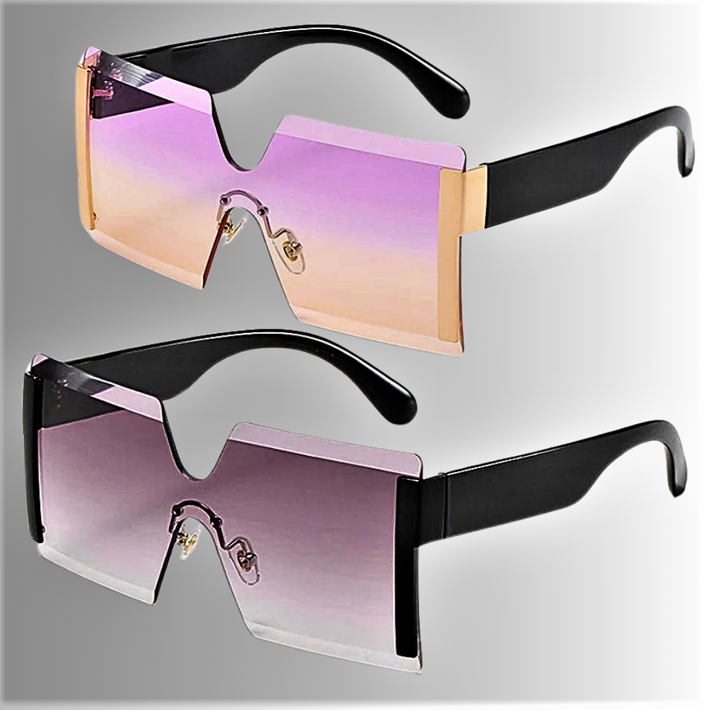Gafas de sol cuadradas de gran tamaño, elegancia y diseño