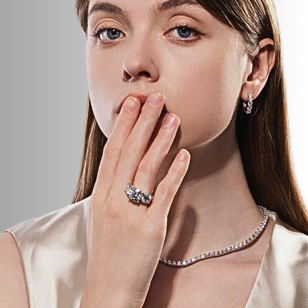 Trilogy 11 Carati – Collezione Moissanite GlamLuxe
