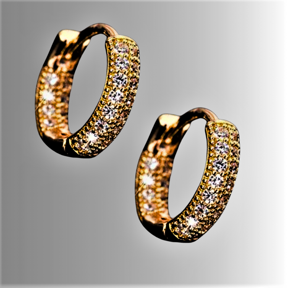 Orecchini "Cerchi di Fuoco" Fai brillare il Tuo Viso