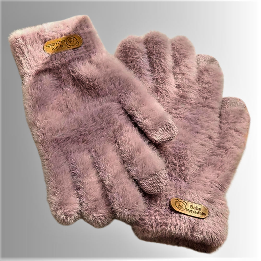 Guantes de piel sintética con pantalla táctil