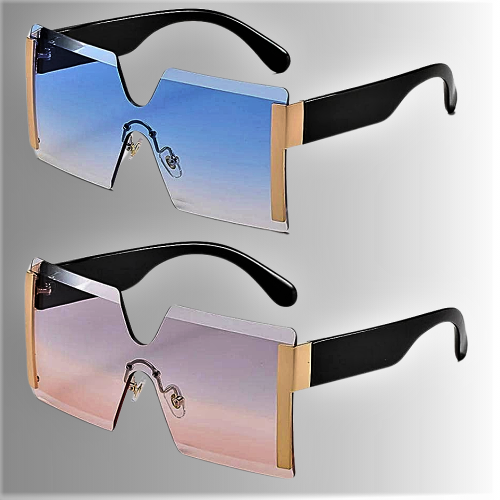 Gafas de sol cuadradas de gran tamaño, elegancia y diseño