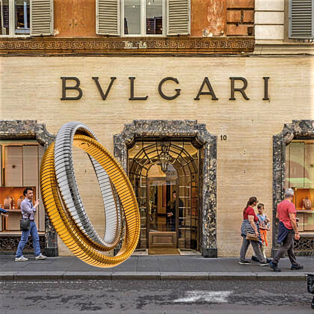 Pulsera doble "Canna del Gas": un homenaje al diseño de Bulgari