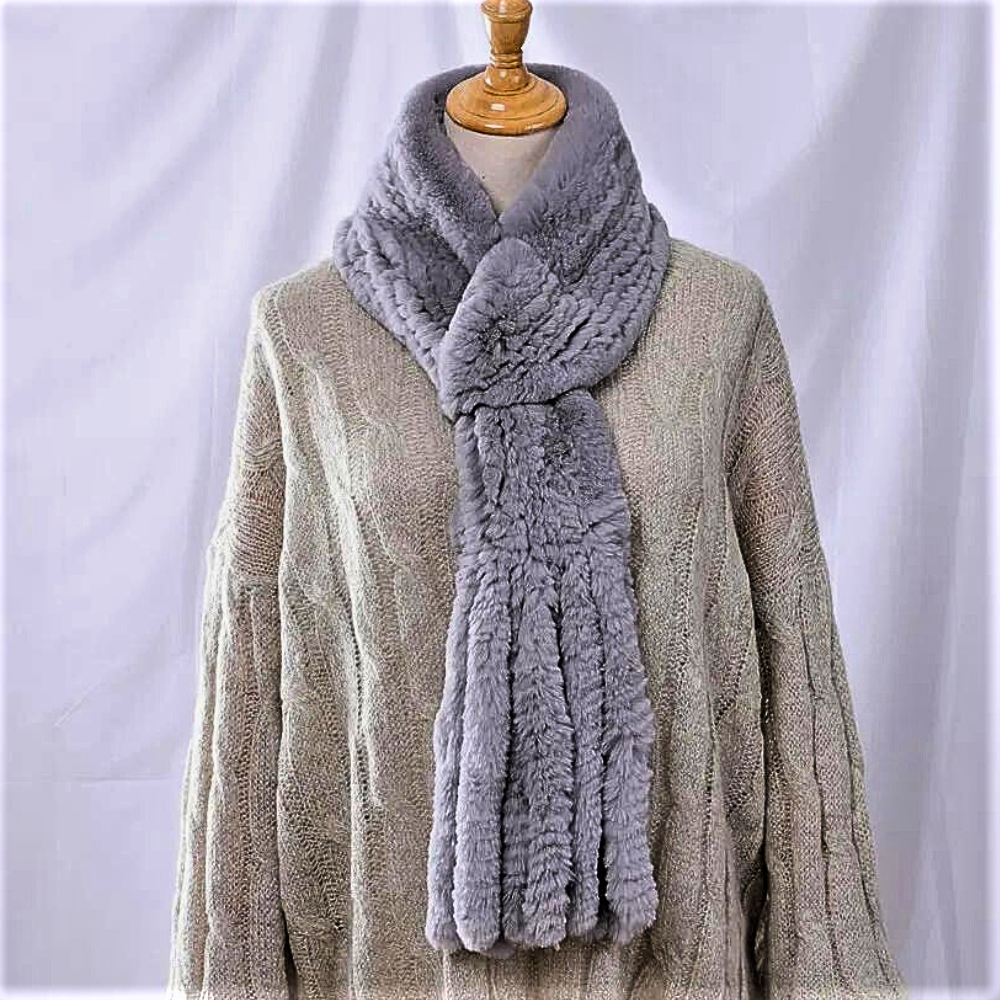 "Wallet" Scarf in Real Lapin Fur