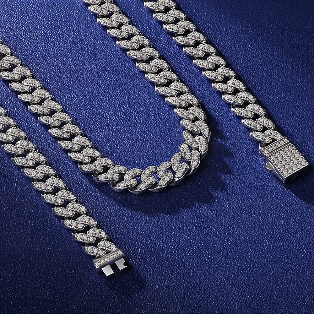 Collezione Groumette Moissanite: Bracciali e Collane in Oro Bianco o Giallo