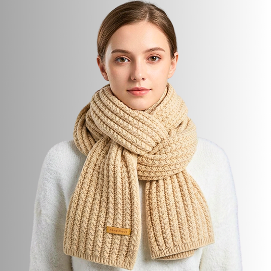 Sciarpa in Misto Cashmere Lavorata a Mano