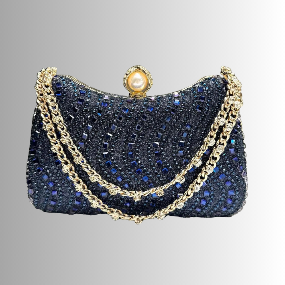 Borsetta da Sera "Dual Glam" con Cristalli e Strass