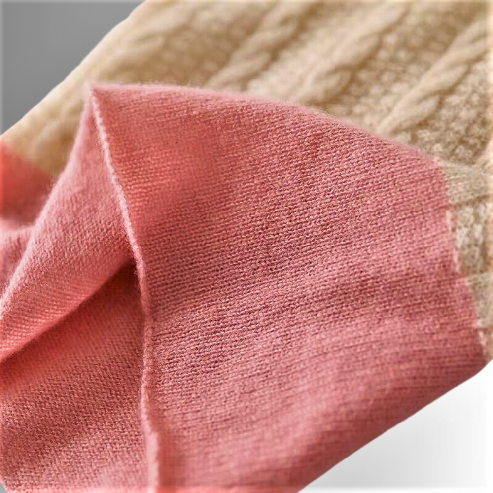 100% Pure Cashmere Neck Warmer: Luxury with a Touch of Originality