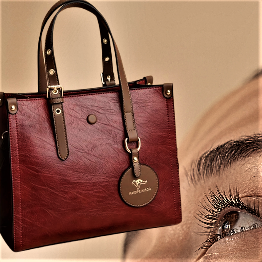 Bolso de piel de vacuno de 3 capas