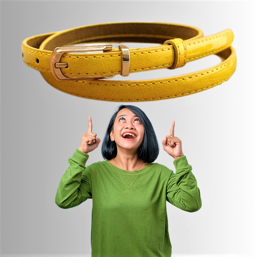 Cinturón Micro Patentado Un Toque de Color para Tus Conjuntos Casuales