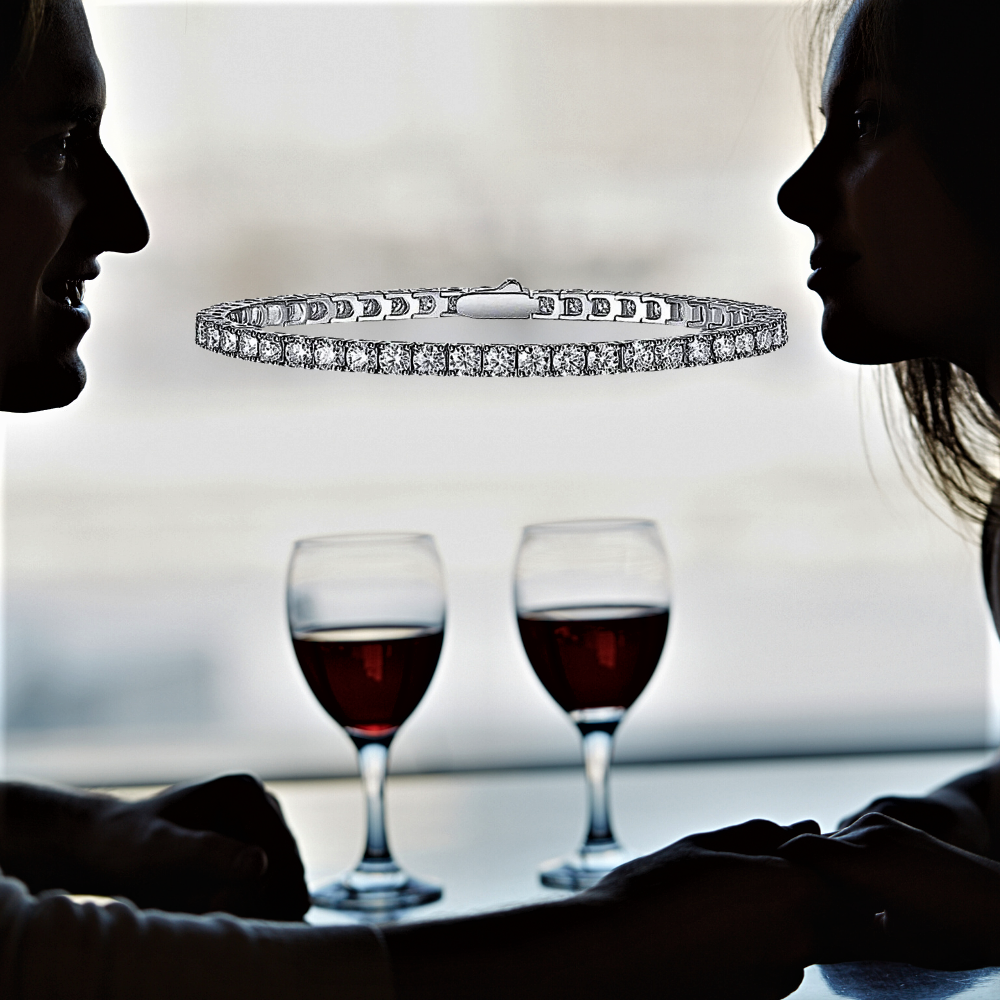 Pulseras de tenis de moissanita: lujo de luminosidad infinita