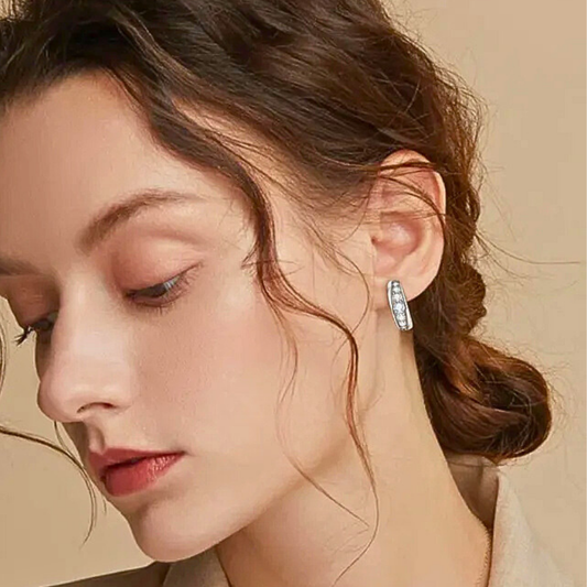 Orecchini a Monachella con Moissaniti per ct 0,68