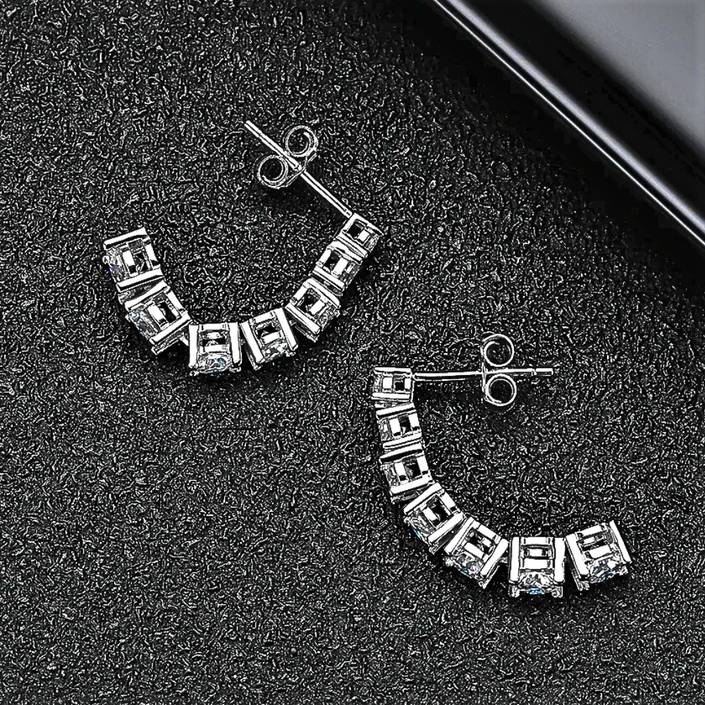 Orecchini Pendenti con Moissaniti per ct 2,40