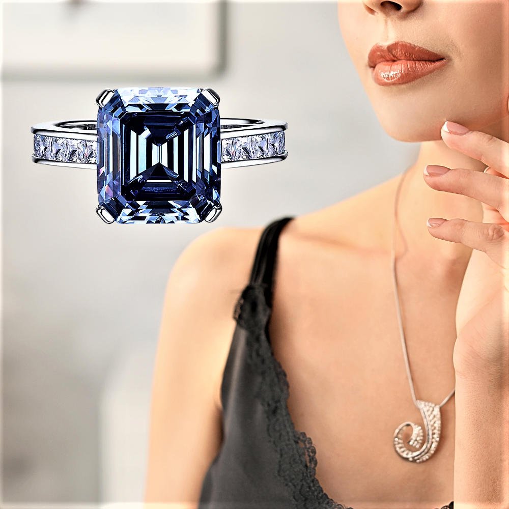 Anillo "Blue Wave": una preciosa obra maestra de artesanía